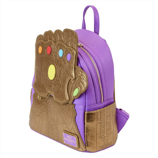 Loungefly Marvel Comics - Thanos Gauntlet Metallic Mini Backpack