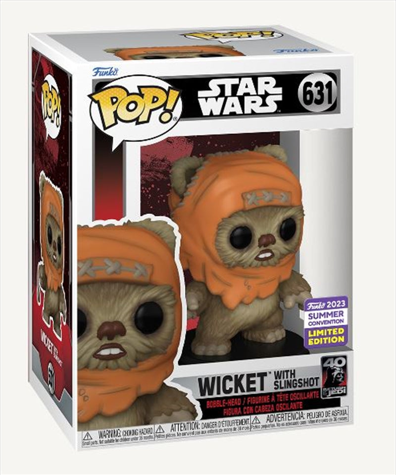 Star Wars - Wicket w/Slingshot Pop! SD23 RS