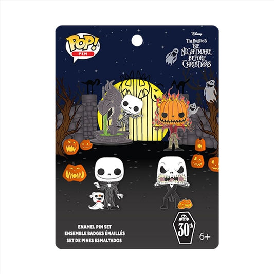 Nightmare Before Christmas - This is Halloween Jack Enamel Pin 4-Pack