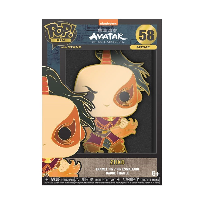 Avatar: the Last Airbender - Zuko 4" Pop! Pin