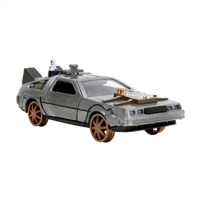 Back to the Future: Part 3 - Time Machine (Railroad wheels) 1:32 Scale Die-Cast