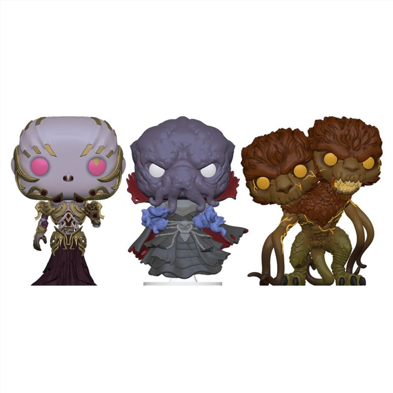 Dungeons & Dragons - Vecna, Mind Flayer & Demogorgon US Exclusive Pop! Vinyl 3-Pack [RS]