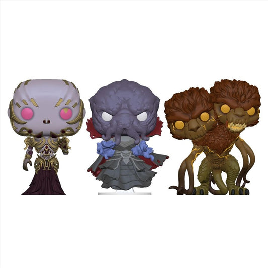Dungeons & Dragons - Vecna, Mind Flayer & Demogorgon US Exclusive Pop! Vinyl 3-Pack [RS]