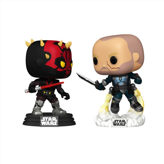 Star Wars: Clone Wars - Darth Maul Vs Pre Vizsla Pop! 2-Pack [RS]