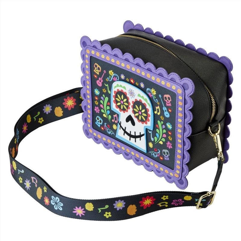 Loungefly Coco - Miguel Calavera Floral Skull Crossbody Bag