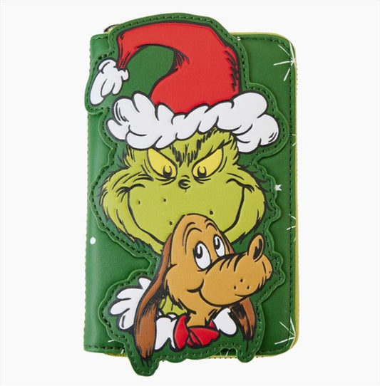 Loungefly Dr Seuss - Dr. Seuss' How the Grinch Stole Christmas! Santa Cosplay Zip Around Wallet