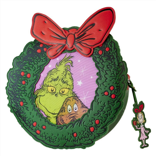 Loungefly Dr Seuss - Dr. Seuss' How the Grinch Stole Christmas! Wreath Crossbody