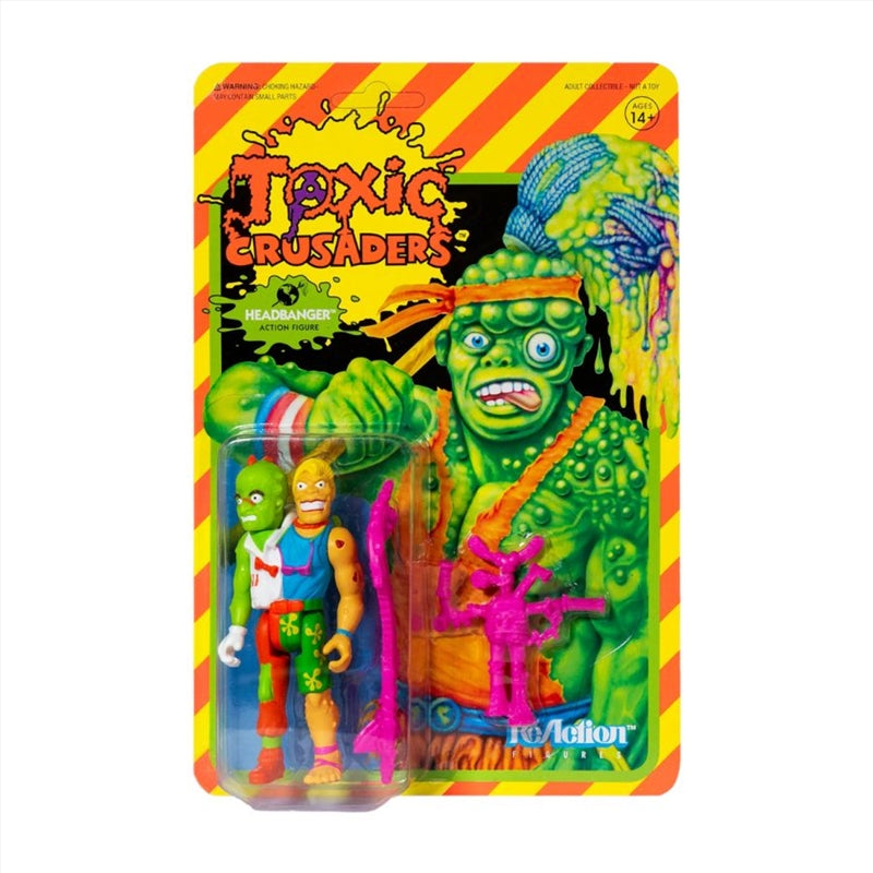 Toxic Crusaders - Headbanger ReAction 3.75" Action Figure