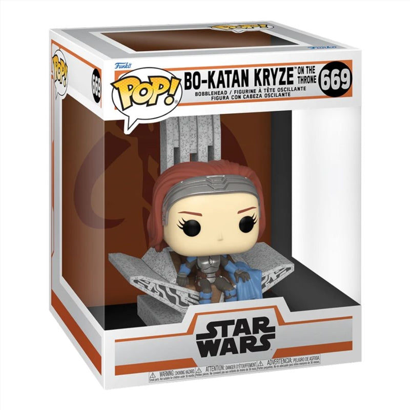 Star Wars: Mandalorian - Bo-Katan Kryze on Throne Pop! Vinyl Deluxe