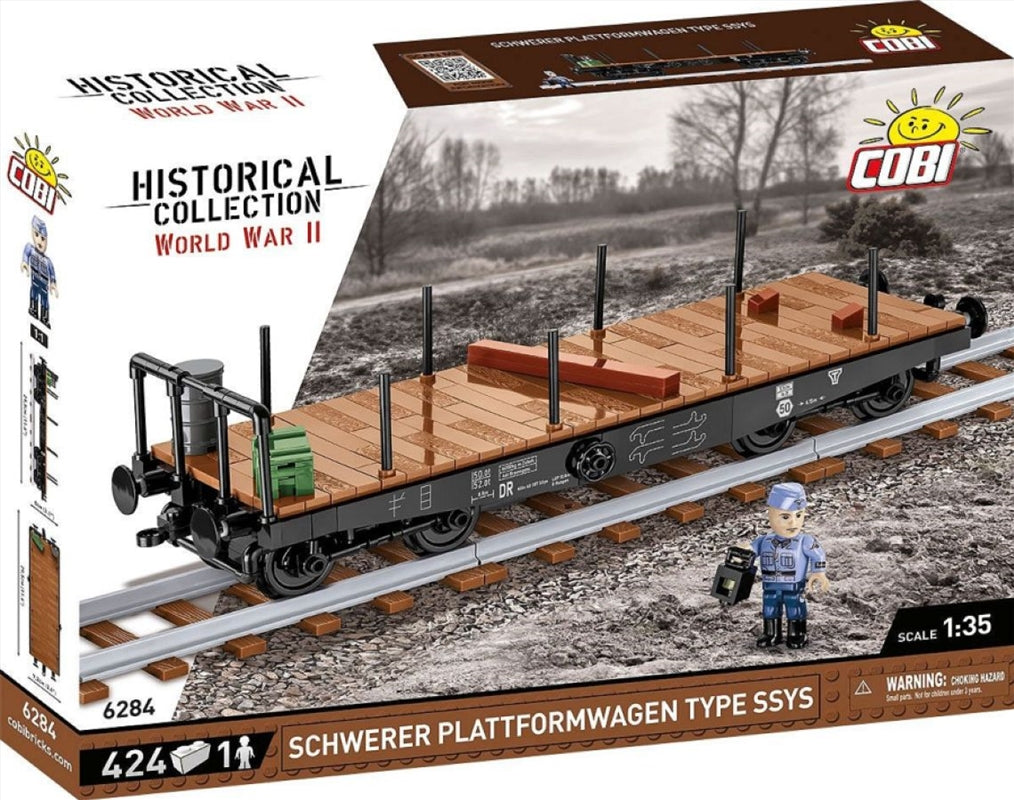 Trains - Schwerer Plattwormwagen Type Ssys 1:35 Scale [424 Pcs]