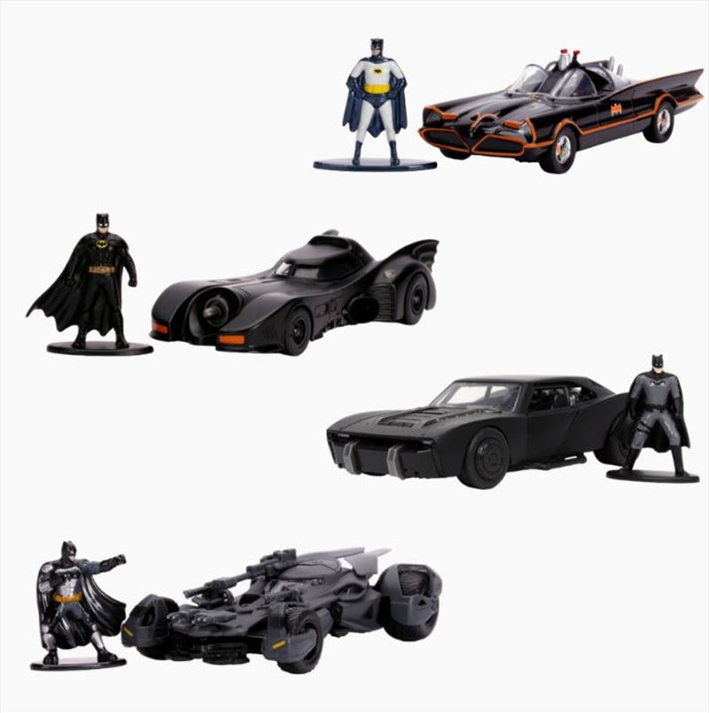 Batman (TV/FILMS) - Batmobile with Figures 1:32 Scale Diecast (RANDOM)