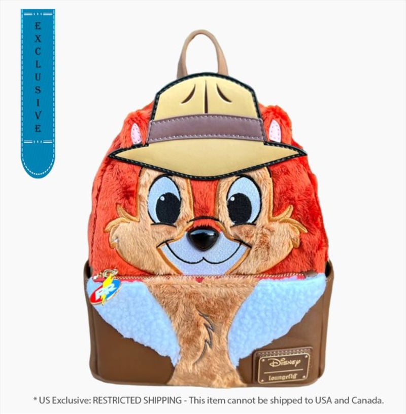 Loungefly Chip 'n Dale: Rescue Rangers - Faux Fur Chip US Exclusive Cosplay Mini Backpack[RS]