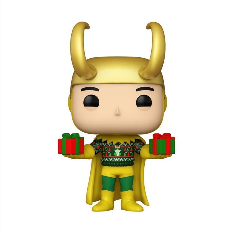 Marvel Comics - Loki with Sweater Holiday US Exclusive Metallic Pop! Vinyl [RS]