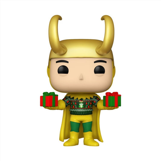 Marvel Comics - Loki with Sweater Holiday US Exclusive Metallic Pop! Vinyl [RS]
