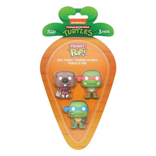 Teenage Mutant Ninja Turtles - Splinter, Leonardo & Raphael Carrot Pocket Pop! 3-Pack