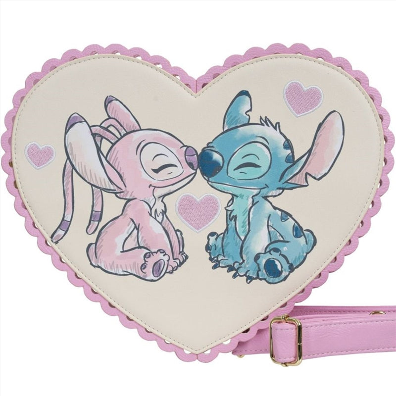 Loungefly Lilo & Stitch - Stitch & Angel Heart US Exclusive Crossbody [RS]