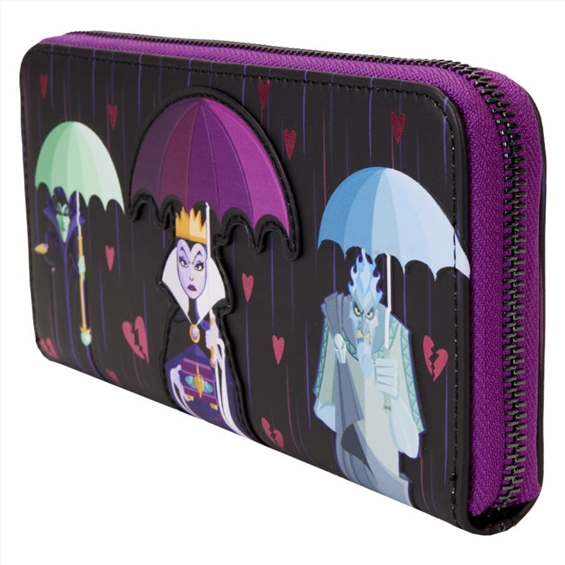 Loungefly Disney Villains - Curse Your Hearts Zip Wristlet