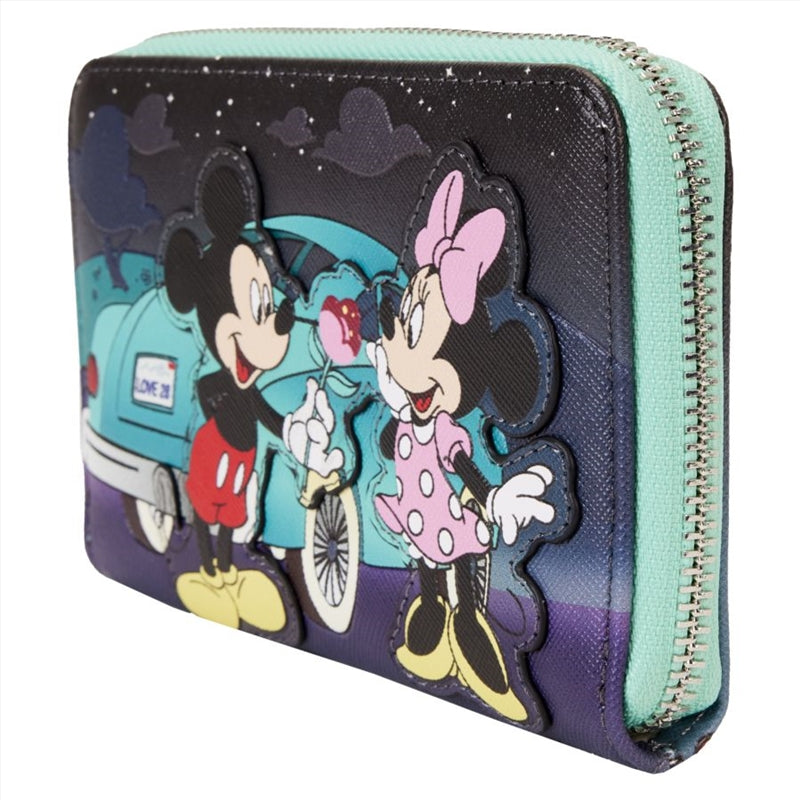 Loungefly Disney - Mickey & Minnie Date Drive-In Zip Wallet