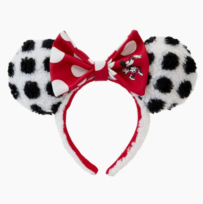 Loungefly Disney - Minnie Rocks The Dots Sherpa Headband