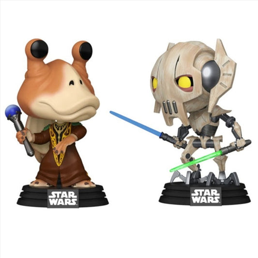 Star Wars: Clone Wars - Jar Jar Binks Vs General Grievous US Exclusive Pop! Vinyl 2-Pack [RS]