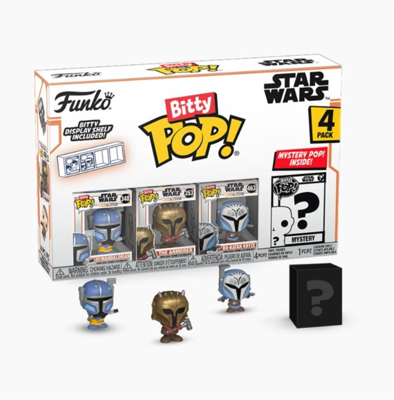 Star Wars: The Mandalorian - Heavy Mandalorian Bitty Pop! 4-Pack