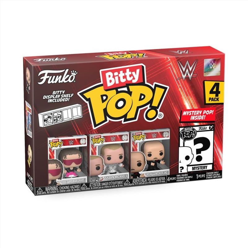 WWE - Bret Hart Bitty Pop! 4-Pack