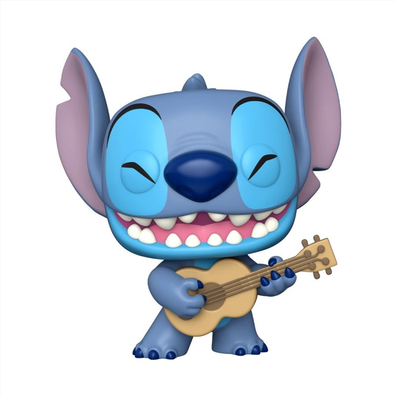 Lilo & Stitch - Stitch w/Ukelele 10" US Exclusive Pop! Vinyl [RS]