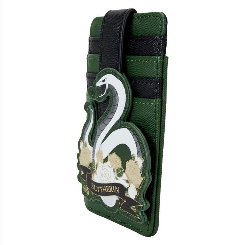 Loungefly Harry Potter - Slytherin House Floral Tattoo Cardholder