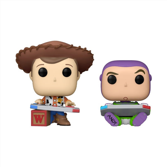 Toy Story - Woody & Buzz Gaming C2E2 2024 US Exclusive Pop! Vinyl 2 Pack [RS]