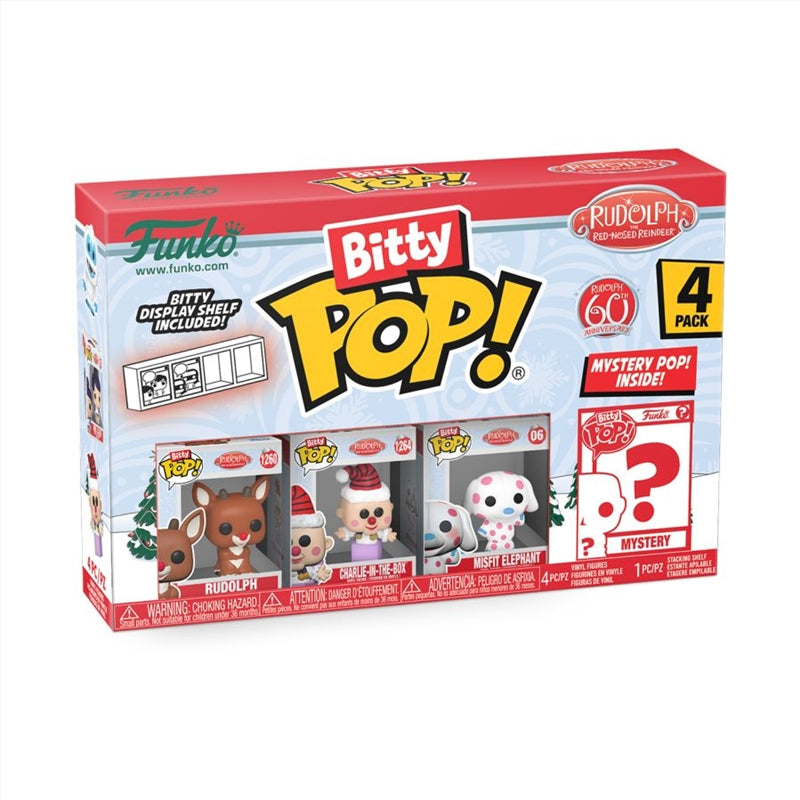 Rudolph- Rudolph Bitty Pop! 4-Pack