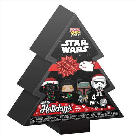 Star Wars - Holiday Tree Box Pocket Pop! 4-Pack