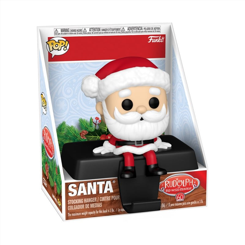 Rudolph - Santa Pop! Edge-Sitter Stocking Hanger