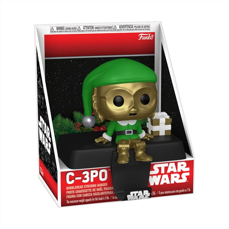 Star Wars - C-3PO Pop! Edge-Sitter Stocking Hanger