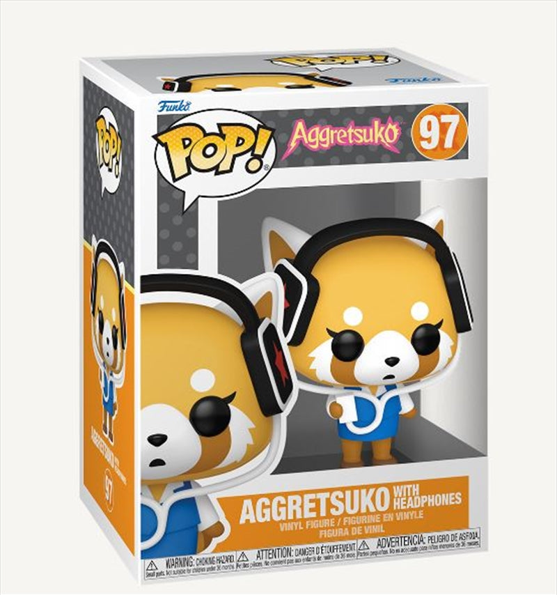 Aggretsuko - Aggretsuko w/Headphones Pop!