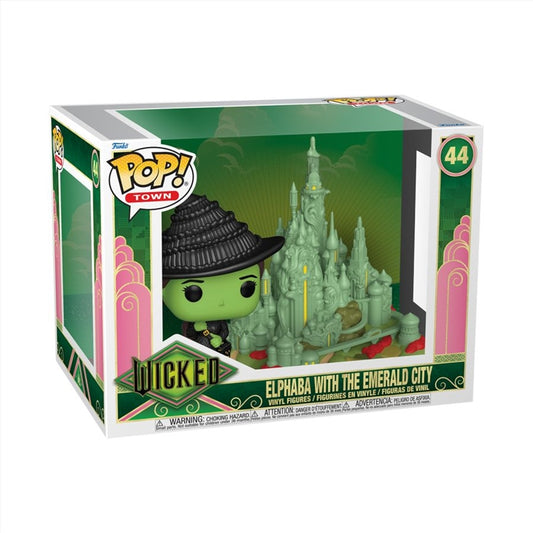 Wicked (2025) - Elphaba with Emerald City Pop! Town