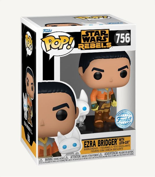 Star Wars: Rebels - Ezra w/Loth Cat Pop! RS