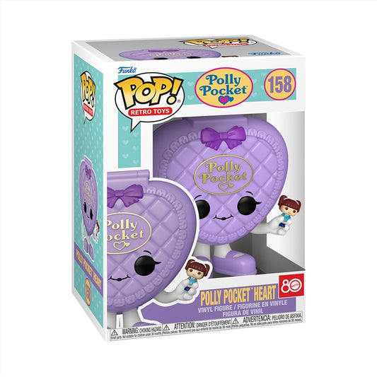 Retro Toys: Polly Pocket - Heart Shell (Purple) Pop!