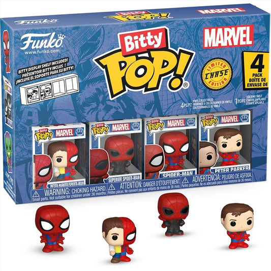 Spider-Man - Peter Parker Split Bitty Pop! 4PK
