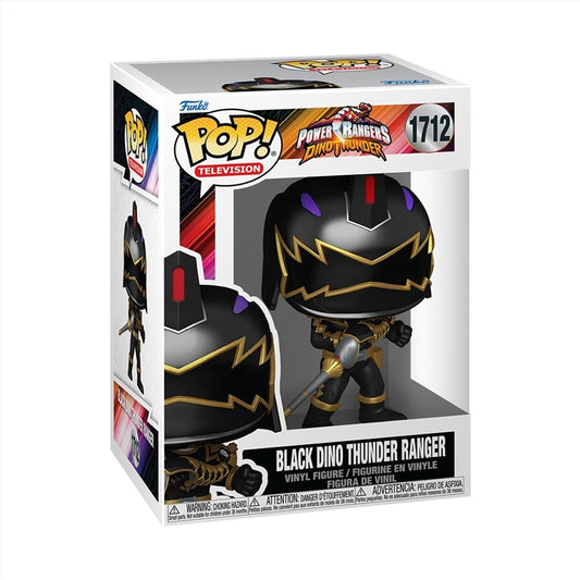 Power Rangers: Dino Fury - Black Dino Ranger Pop! Vinyl