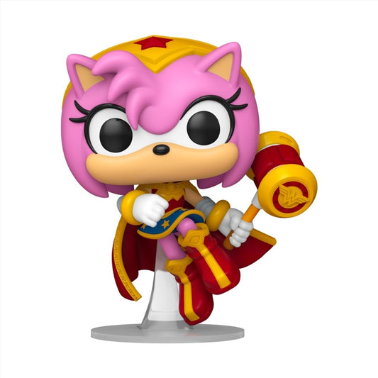 Justice League X Sonic the Hedgehog - Amy Rose as Wonder Woman Pop! Vinyl