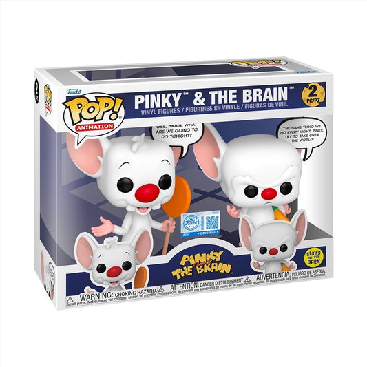 Pop! Sayings - Pinky & The Brain Glow Pop! Vinyl 2PK RS